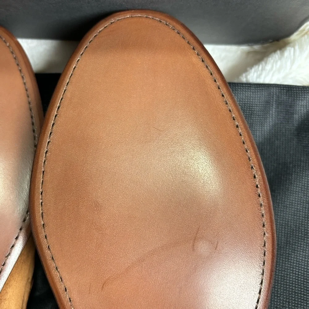 MADDOX & CO Elegant Tan Tassel Loafers for Men - Picture 5 of 8